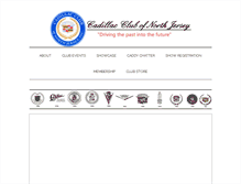 Tablet Screenshot of cadillacclubnj.org